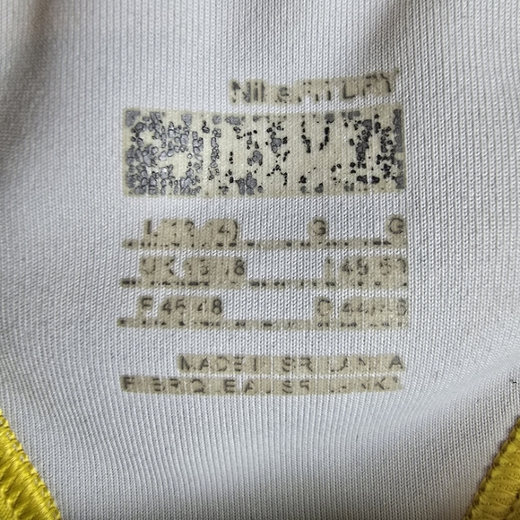 Nike Women's Gold Racerback Sports Bra Athlete Exercise Athleisure Size L - Picture 5 of 7